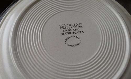 Rare Doverstone Heather Gates Staffordshire England Modern Mid Century Stoneware Dinner Set 31 Piece
