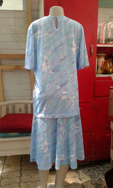Vintage 1980s Charleston Style Dress Size 16