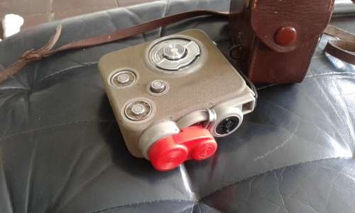 Vintage Eumig C3 8mm Double Movie Camera In Original Leather Case