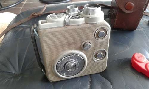 Vintage Eumig C3 8mm Double Movie Camera In Original Leather Case
