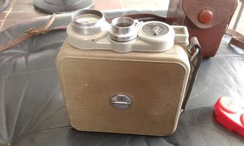 Vintage Eumig C3 8mm Double Movie Camera In Original Leather Case