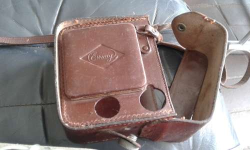 Vintage Eumig C3 8mm Double Movie Camera In Original Leather Case