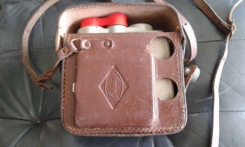 Vintage Eumig C3 8mm Double Movie Camera In Original Leather Case