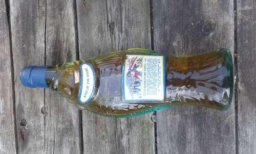 Vintage Wine Of The Wharf Dry White Matelot Wine Bottle Sealed Unopened Fish Shape