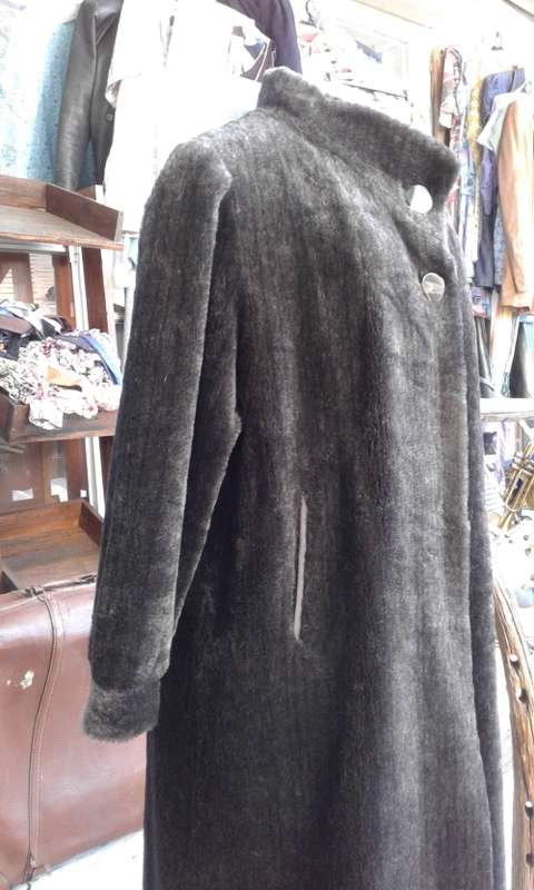 Beautiful Elegant Vintage Full Length Lama Alpaca Fur Coat Size 14