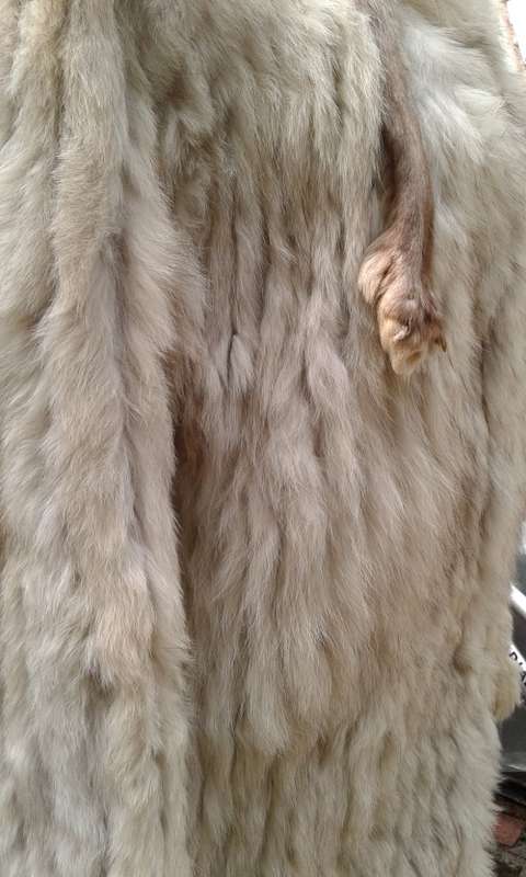 Superb Vintage White Blonde Genuine Mink Fur Designer Coat Superior Quality Size 10 to 12