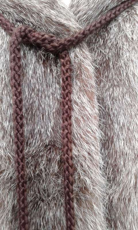 Vintage 1970s Finest Quality Genuine Grey Silver Fox Fur Coat Size 14
