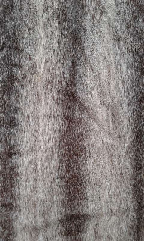 Vintage 1970s Finest Quality Genuine Grey Silver Fox Fur Coat Size 14