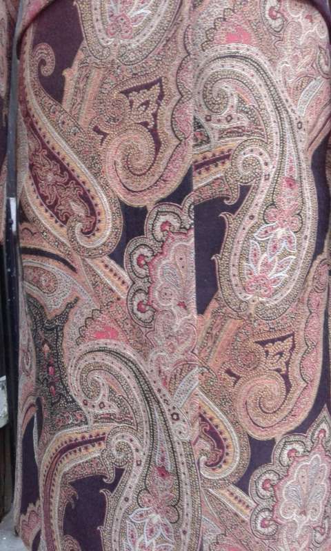 Exquisite Italian Designer  Coat By Etro Milano Paisley Pattern Size 10 Excellent Condition