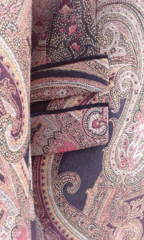 Exquisite Italian Designer  Coat By Etro Milano Paisley Pattern Size 10 Excellent Condition