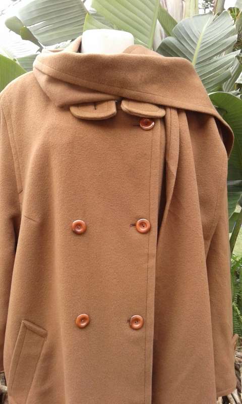 Finest Quality Pure Cashmere Coat With Matching Scarf By Peter Hahn Made In Germany Size 14 to 16