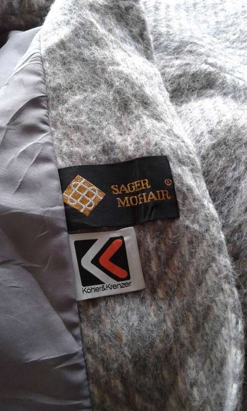 Luxury Sager Mohair Wool Winter Designer Coat Exquisite Finishes By Koehler Kraenzer 14 to 16