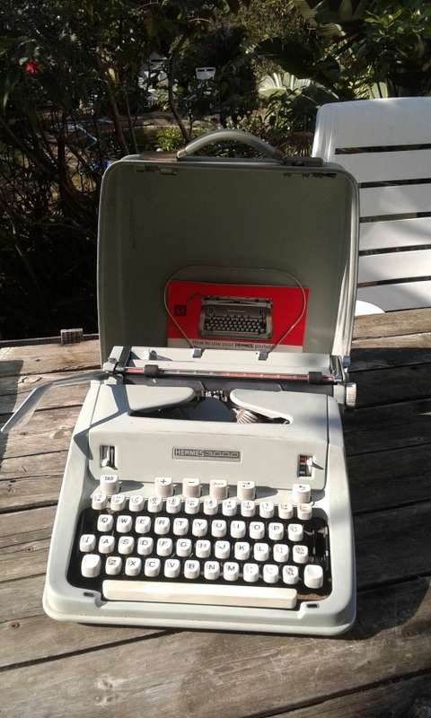 Rare Vintage Hermes 3000 Portable Typewriter With Original Manual