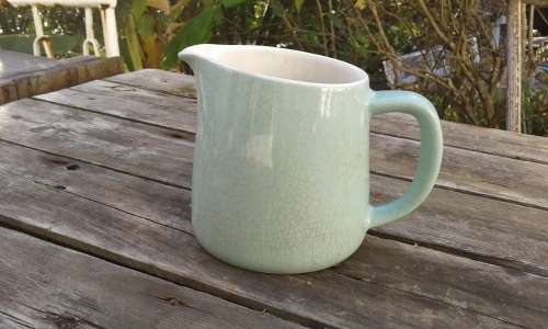 ARABIA Turquoise Milk Water Jug Made In Finland 2-0