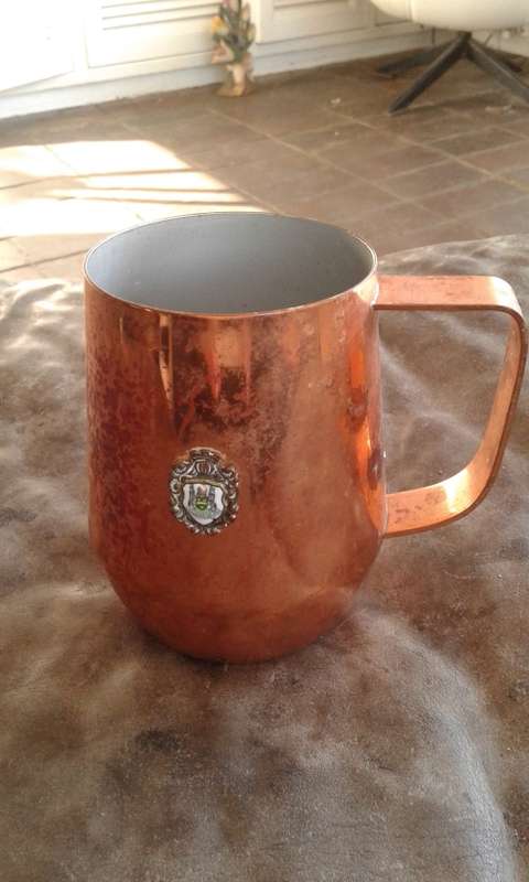 Vintage Atlanta Real Copper Johannesburg Souvenir Mug