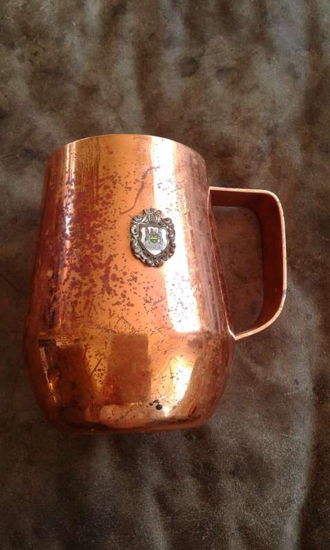 Vintage Atlanta Real Copper Johannesburg Souvenir Mug