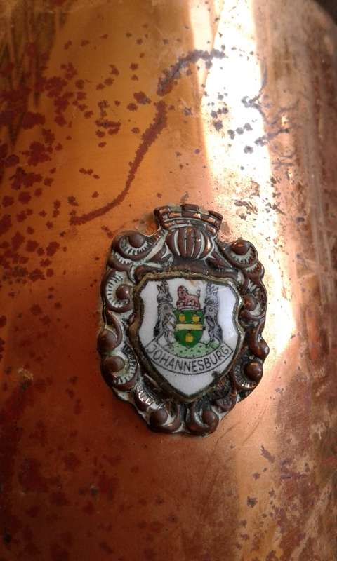 Vintage Atlanta Real Copper Johannesburg Souvenir Mug