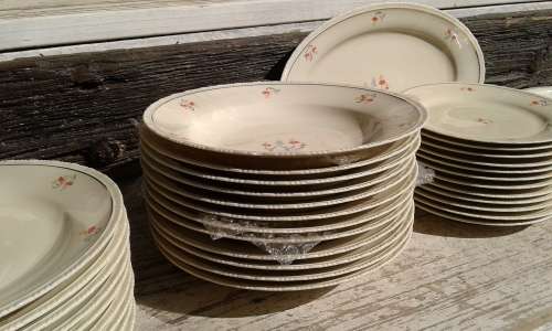 Rare Antique German Bavaria 27 Eamag ALT SCHOENWALD OLD SCHOENWALD Porcelain 46 Pieces Dinner Set