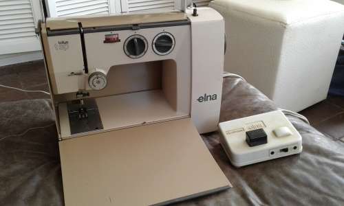 Vintage Elna Lotus SP Compact Sewing Machine Made In Switzerland