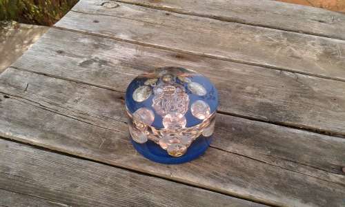 RAF Moth Royal Airforce Brass Button And Hat Cap Badge Resin Paper Weight WWII