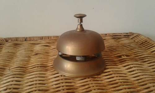 Vintage Hotel Reception Brass Bell