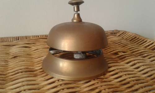 Vintage Hotel Reception Brass Bell