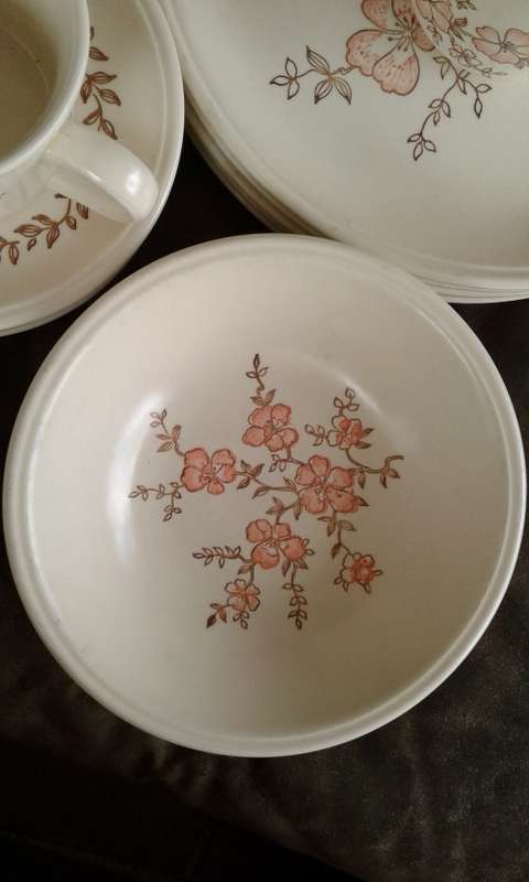 Vintage Biltons Ironstone Staffordshire Dinner Coffee Set Made In England 25 Pieces