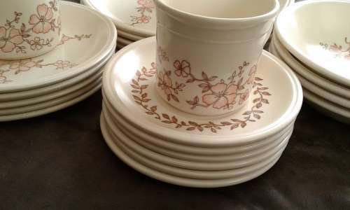 Vintage Biltons Ironstone Staffordshire Dinner Coffee Set Made In England 25 Pieces