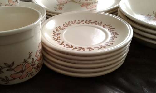Vintage Biltons Ironstone Staffordshire Dinner Coffee Set Made In England 25 Pieces