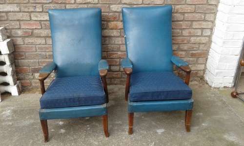 Two Mid Century Modern Original Parker Knoll Armchairs Original Cond. Not Restored OWN COLLECTION