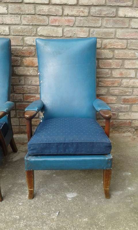 Two Mid Century Modern Original Parker Knoll Armchairs Original Cond. Not Restored OWN COLLECTION