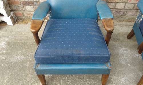 Two Mid Century Modern Original Parker Knoll Armchairs Original Cond. Not Restored OWN COLLECTION
