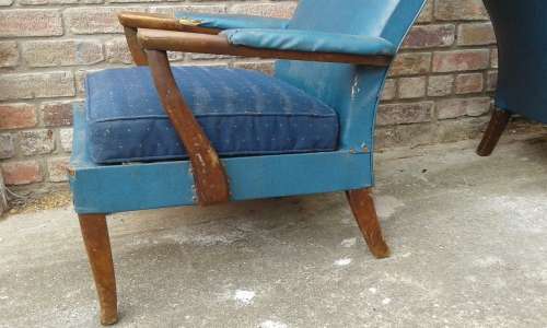 Two Mid Century Modern Original Parker Knoll Armchairs Original Cond. Not Restored OWN COLLECTION