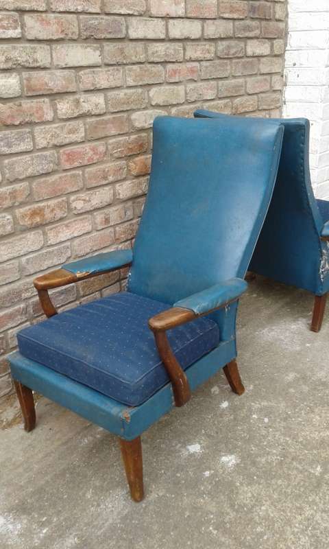 Two Mid Century Modern Original Parker Knoll Armchairs Original Cond. Not Restored OWN COLLECTION