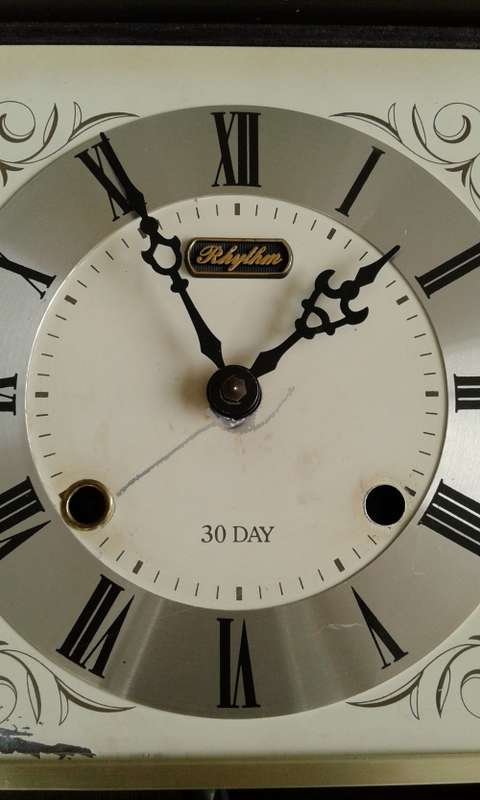 Rare German Kienzle Vintage Rhythm 30 Day Retro Wall Clock With Keys
