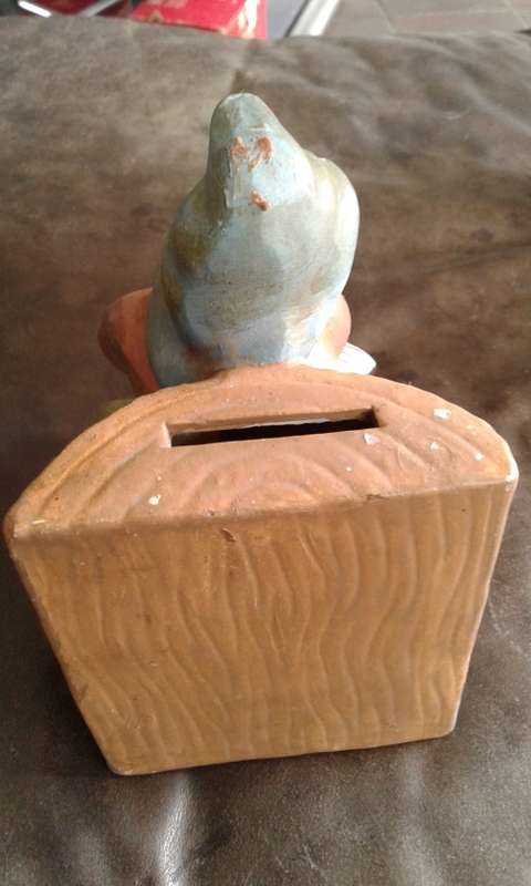 Vintage Porcelain Garden Dwarf Money Box