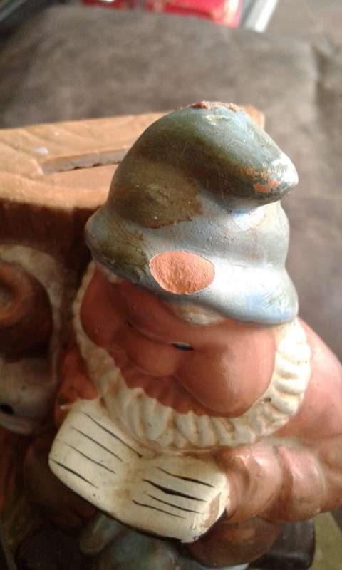 Vintage Porcelain Garden Dwarf Money Box