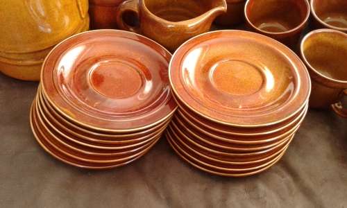 Large Drostdy Ware Retro Stonecraft Coffee Or Tea Set 15 Cups Saucers Coffee Pot Milk Jug