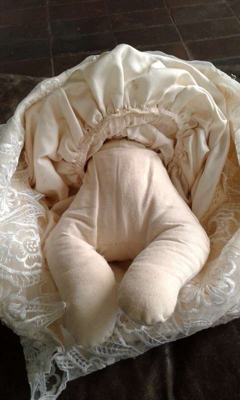 Vintage Bisque Doll Dream Baby Armand Marseille AM Germany Cloth Body Bisque Hands Original Dress