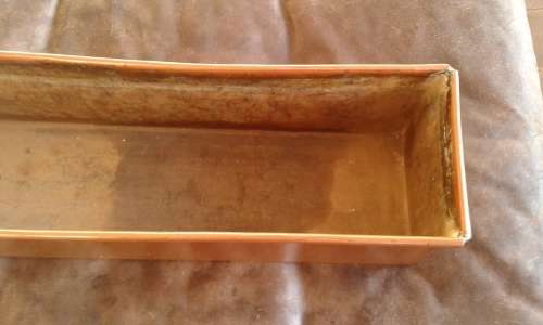 Vintage Large Rectangular Copper Planter Mid Century
