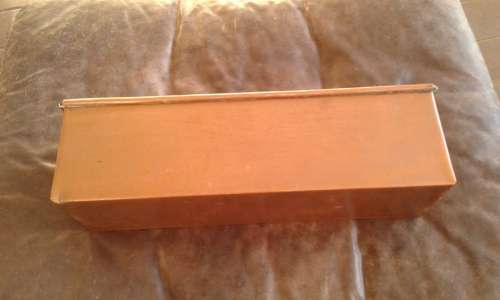 Vintage Large Rectangular Copper Planter Mid Century