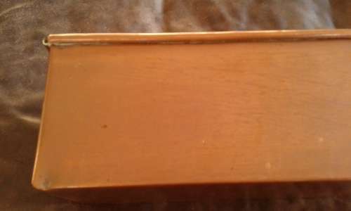 Vintage Large Rectangular Copper Planter Mid Century