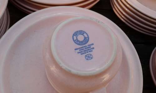 Vintage Drostdy Ware Stonecraft Light Pink Dinner And Coffee Set 62 Pieces