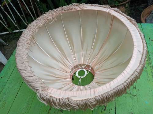 Vintage Light Peach Color Silk Table Lamp Shade