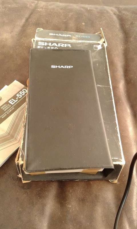 Vintage Scientific Sharp Calculator Printer EL- 550 With Case And Manual Working
