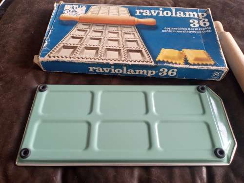 Vintage Torino IPS `raviolamp 36` for the easy and fast production of Ravioli Ravioli Pasta Mold