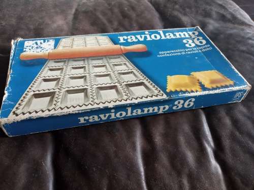 Vintage Torino IPS `raviolamp 36` for the easy and fast production of Ravioli Ravioli Pasta Mold