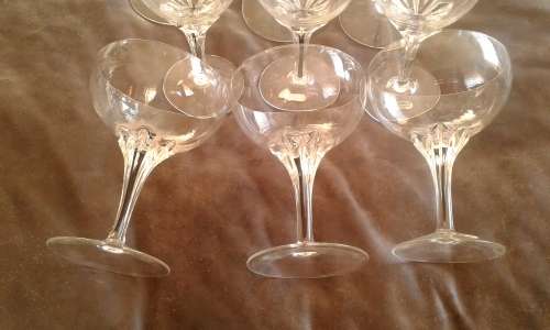 Vintage Belfor Bohemia 9 Exquisite Czechoslovakia Crystal Mouth Blown Hand Cut Glasses