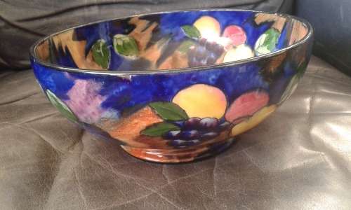 Tunstall H&K Handpainted Autumn Bowl Marked 4844