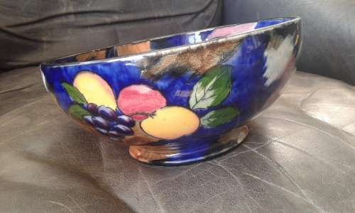 Tunstall H&K Handpainted Autumn Bowl Marked 4844